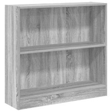 (grey sonoma, 80 x 24 x 76 cm) vidaXL Book Cabinet Display Rack Bookshelf Storage Shelf Rack Engineered Wood