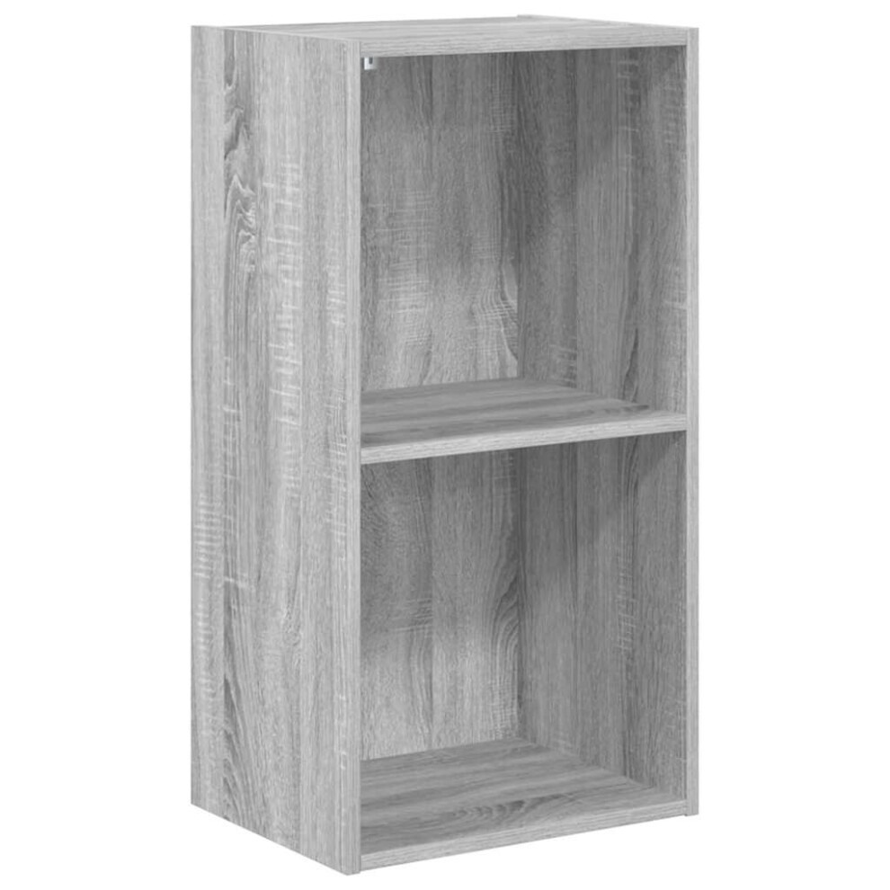Vidaxl Bookcase Storage Rack Cabinet Bookshelf Sonoma Engineered Wood Grey