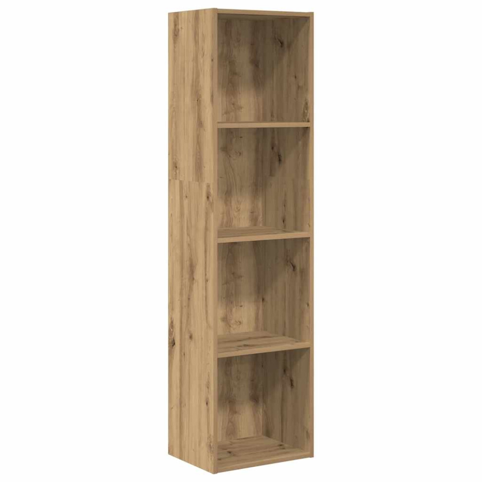 Vidaxl Bookcase Storage Rack Cabinet Bookshelf Artisian Oak Engineered Wood