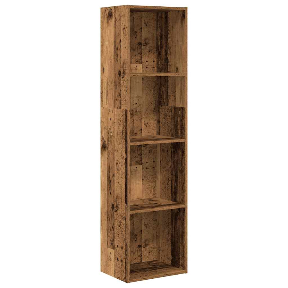 Vidaxl Bookcase Bookshelf Storage Cabinet Book Stand Old Wood Engineered Wood
