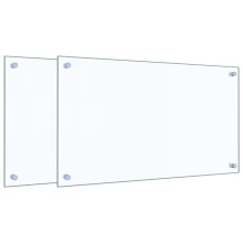 (transparent, 70 x 40 cm) vidaXL Kitchen Backsplash Wall Tile Panel Kitchen Back Wall Tempered Glass