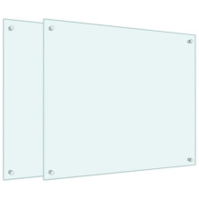 (white, 70 x 60 cm) vidaXL Kitchen Backsplash Wall Tile Panel Kitchen Back Wall Tempered Glass