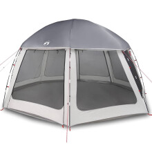 (grey, 510 x 510 cm) vidaXL Pool Tent with Removable Fly & Mesh Walls Sea Green 510x510 cm