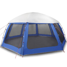 (azure blue, 612 x 612 cm) vidaXL Pool Tent with Removable Fly & Mesh Walls Sea Green 510x510 cm