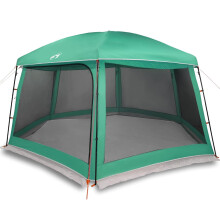 (sea green, 618 x 532 cm) vidaXL Pool Tent with Removable Fly & Mesh Walls Azure Blue 618x532 cm