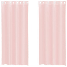 (light pink, 140 x 225 cm) vidaXL Voile Curtains with Grommets 2 pcs Apple Green 140x225 cm net curtain