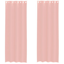 (pink, 140 x 300 cm) vidaXL Voile Curtains 2 pcs net curtain sheer curtain