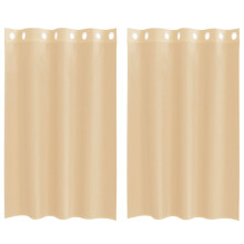 (sand, 140 x 175 cm) vidaXL Voile Curtains with Grommets 2 pcs Apple Green 140x225 cm net curtain