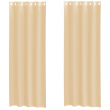 (sand, 140 x 260 cm) vidaXL Voile Curtains with Grommets 2 pcs Apple Green 140x225 cm net curtain