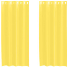 (yellow, 140 x 225 cm) vidaXL Voile Curtains with Grommets 2 pcs Apple Green 140x225 cm net curtain