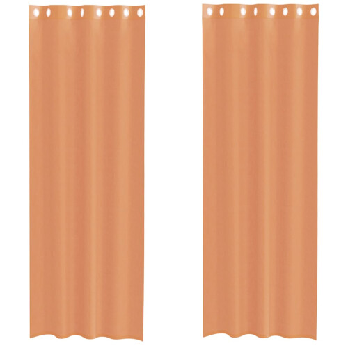 VidaXL vidaXL Voile Vorhänge mit Ösen 2 Stk. Terrakotta