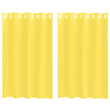 (yellow, 140 x 175 cm) vidaXL Voile Curtains with Grommets 2 pcs Apple Green 140x225 cm net curtain