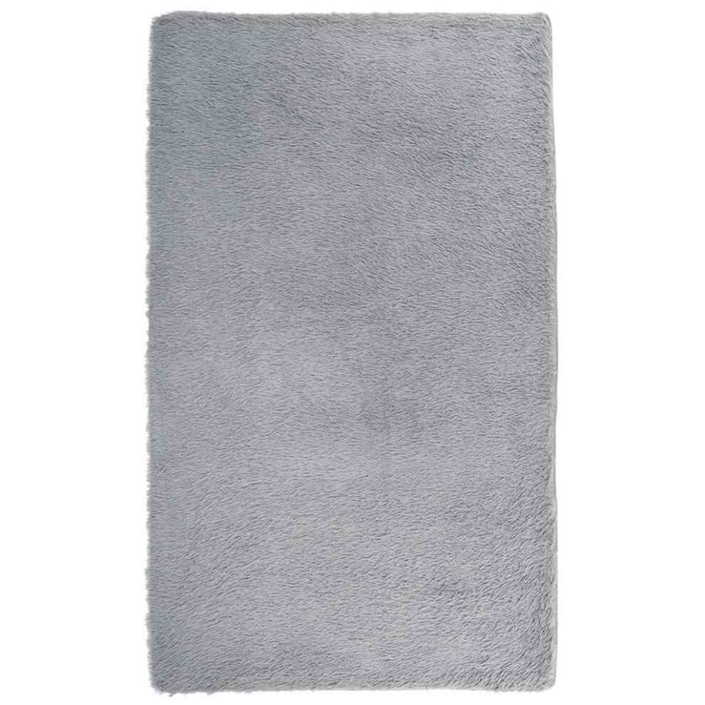 Vidaxl (Light Grey, 80 X 150 Cm) Shaggy Rug High Pile Navarra Polyester Area Rug
