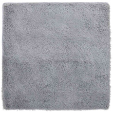 vidaXL Teppich Shaggy Hochflor NAVARRA Hellgrau 200x200 cm Polyester