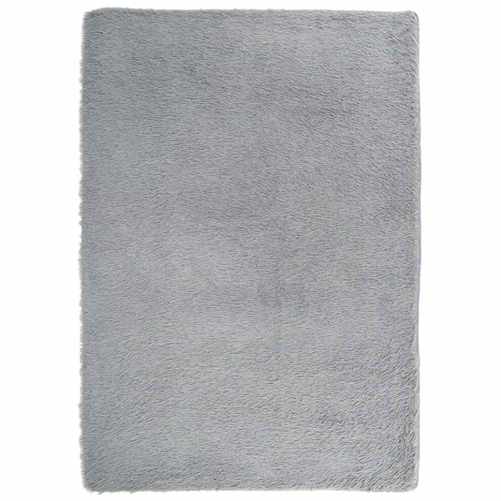 Vidaxl (Light Grey, 240 X 340 Cm) Shaggy Rug High Pile Navarra Polyester Area Rug
