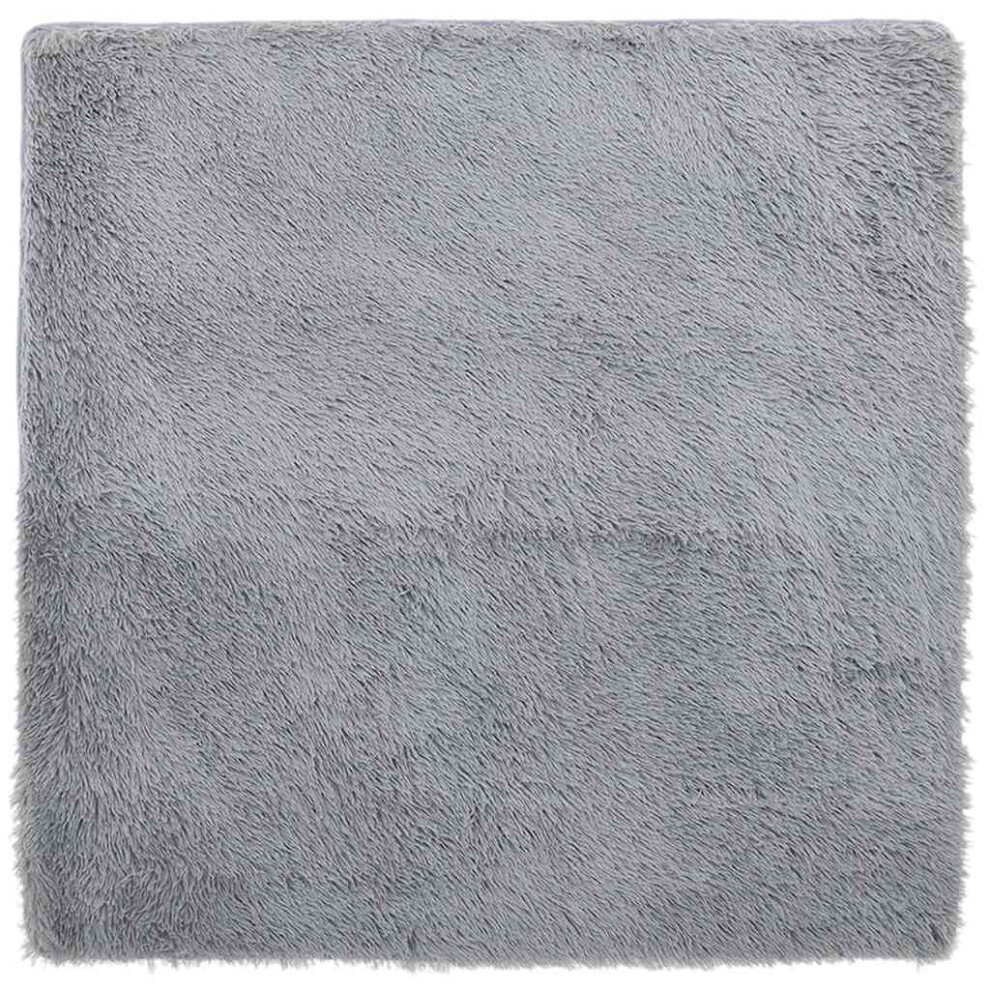 Vidaxl (Light Grey, 240 X 240 Cm/Square) Shaggy Rug High Pile Navarra Dusty Pink 200X200 Cm Polyester Area Rug