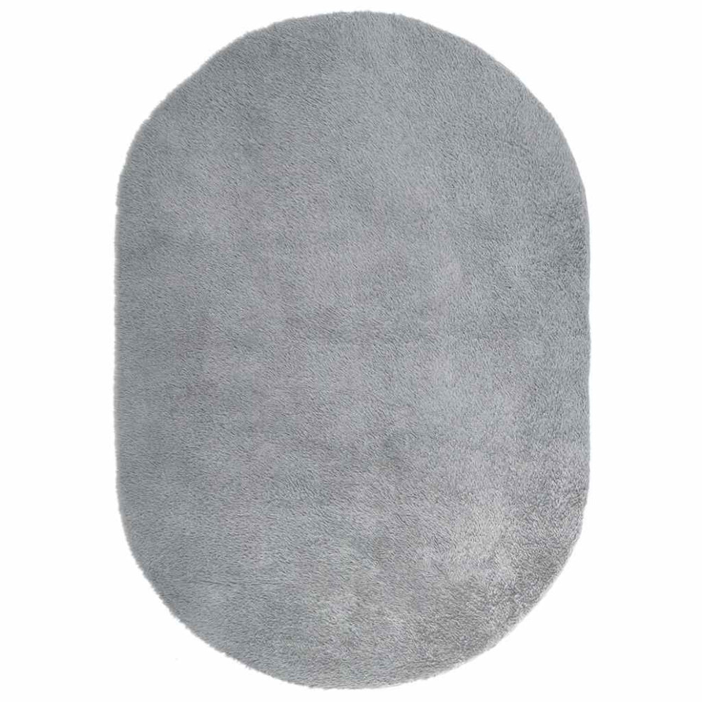 Vidaxl (Light 300 X 200 Cm) Shaggy Rug High Pile Navarra Polyester Area Rug Grey