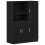 VidaXL vidaXL 2 Piece Kitchen Cabinet Set Black Engineered Wood kitchen unit set 1