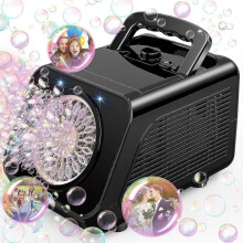 Bubble Machine, Automatic Bubble Blower with Bubbles Per Minute, Portable Bubble Machine for Kids And Toddler with 2 Speed Levels, Outdoor Toys for Pa
