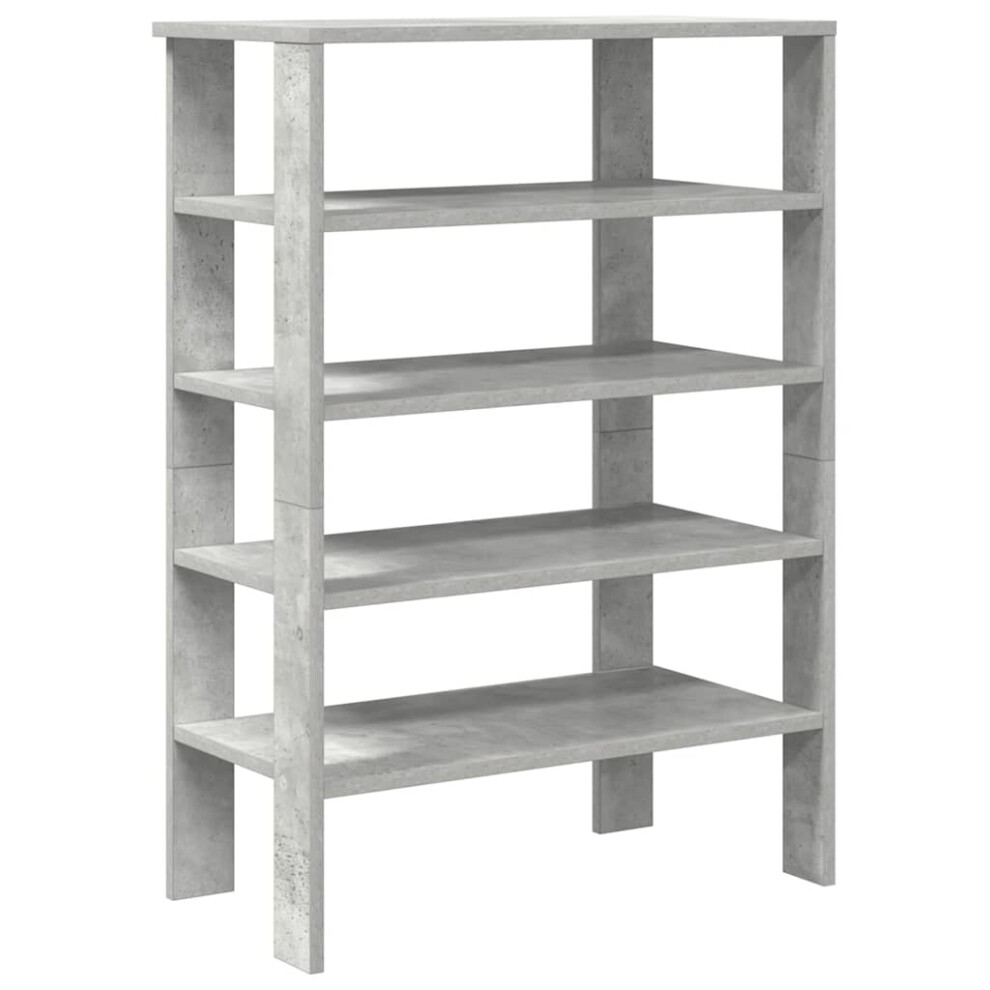 Vidaxl (Concrete Grey, 87.5 Cm) Shoe Rack Old Wood 61X32x105 Cm Engineered Wood Shoe Storage Shoe Shelf