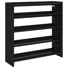 (black, 81 cm/ 80 cm) vidaXL Shoe Rack Shoe Cabinet Shoe Storage Shelf Hall Cupboard Engineered Wood