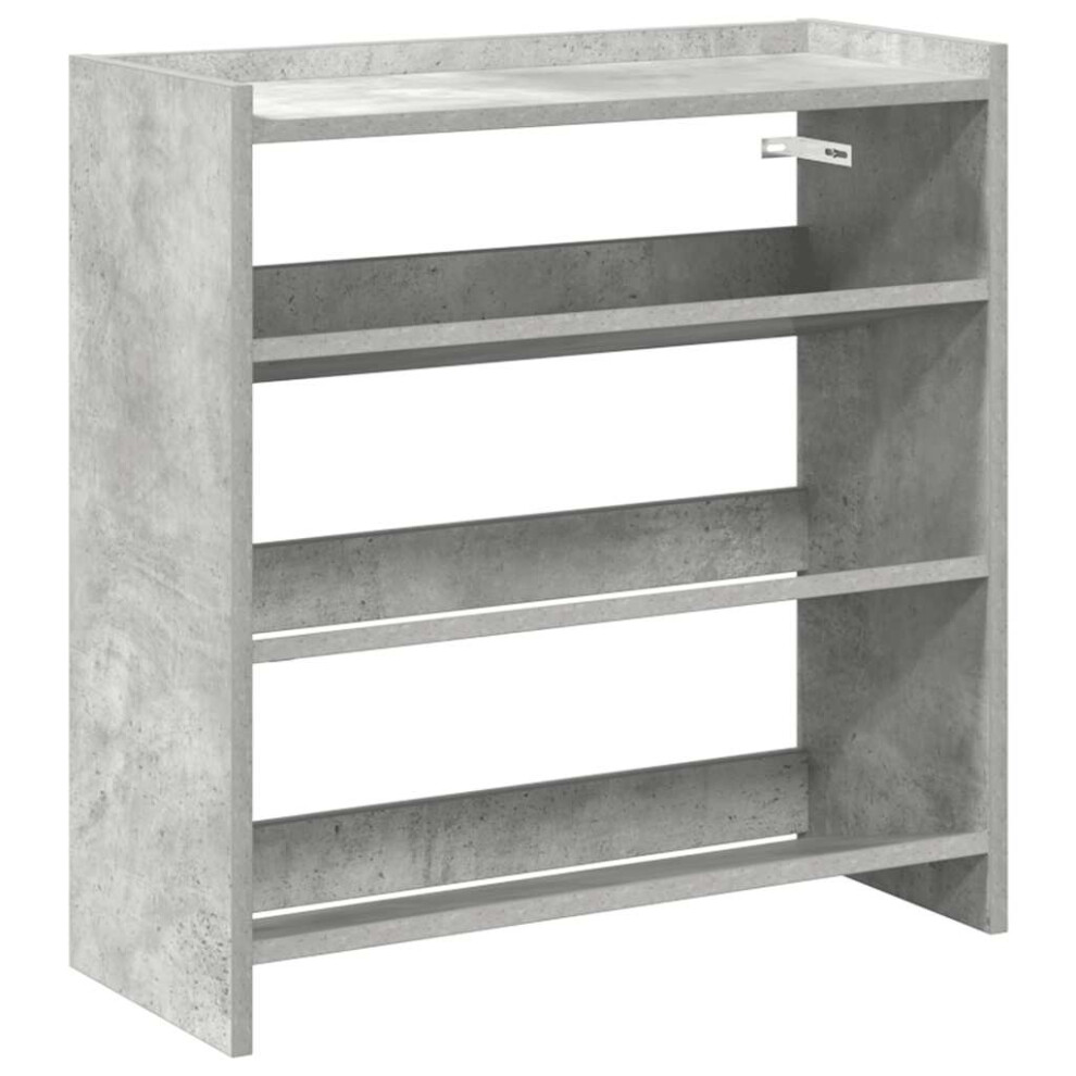 Vidaxl (Concrete Grey, 62 Cm/ 60 Cm) Shoe Rack Shoe Cabinet Shoe Storage Shelf Hall Cupboard Engineered Wood