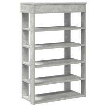 (concrete grey, 60 cm) vidaXL Shoe Rack Shoe Cabinet Holder Hall Shoe Storage Shelf Engineered Wood