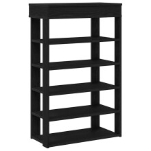 (black, 60 cm) vidaXL Shoe Rack Shoe Cabinet Holder Hall Shoe Storage Shelf Engineered Wood