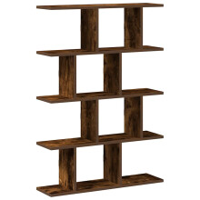 (smoked oak) vidaXL Wall Cube Shelf 12 Compartments Storage Floating Shelf Engineered Wood