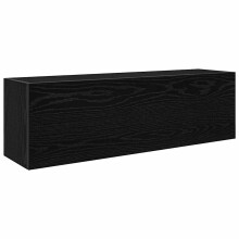 (black, 100 x 25 x 30 cm) vidaXL Bathroom Wall Cabinet Hanging Wall Storage Cupboard Engineered Wood