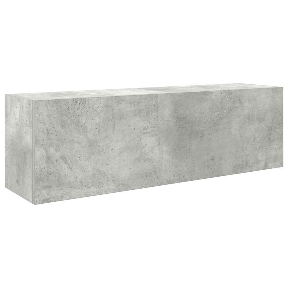 Vidaxl (Concrete Grey, 100 X 25 X 30 Cm) Bathroom Wall Cabinet Hanging Wall Storage Cupboard Engineered Wood