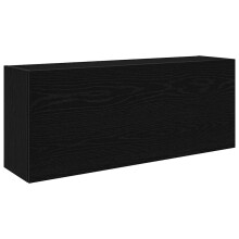 (black, 100 x 25 x 40 cm) vidaXL Bathroom Wall Cabinet Hanging Wall Storage Cupboard Engineered Wood