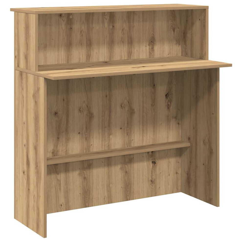 Vidaxl (Artisan Oak) Reception Desk Artisan Oak 100X50x103.5 Cm Engineered Wood