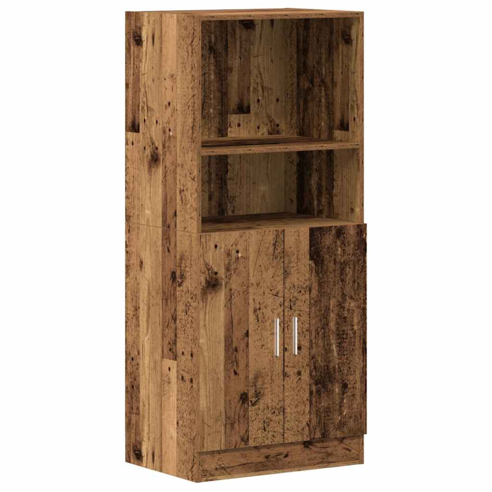 Vidaxl (Old Wood) Kitchen Cabinet Freestanding Storage Cabinet Cupboard Engineered Wood