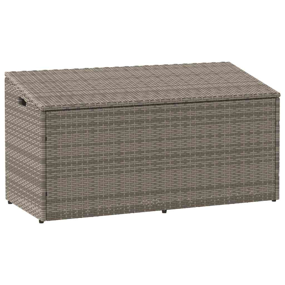 Vidaxl (Grey) Garden Storage Box Beige 110X50x58 Cm Poly Rattan Garden Storage Box