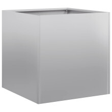 vidaXL Planter 40x40x40 cm Galvanised Steel plant pot plant stand raise bed