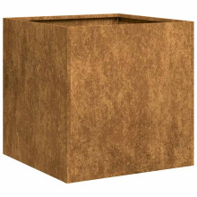 vidaXL Planter Rusty 40x40x40 cm Weathering Steel plant pot plant stand