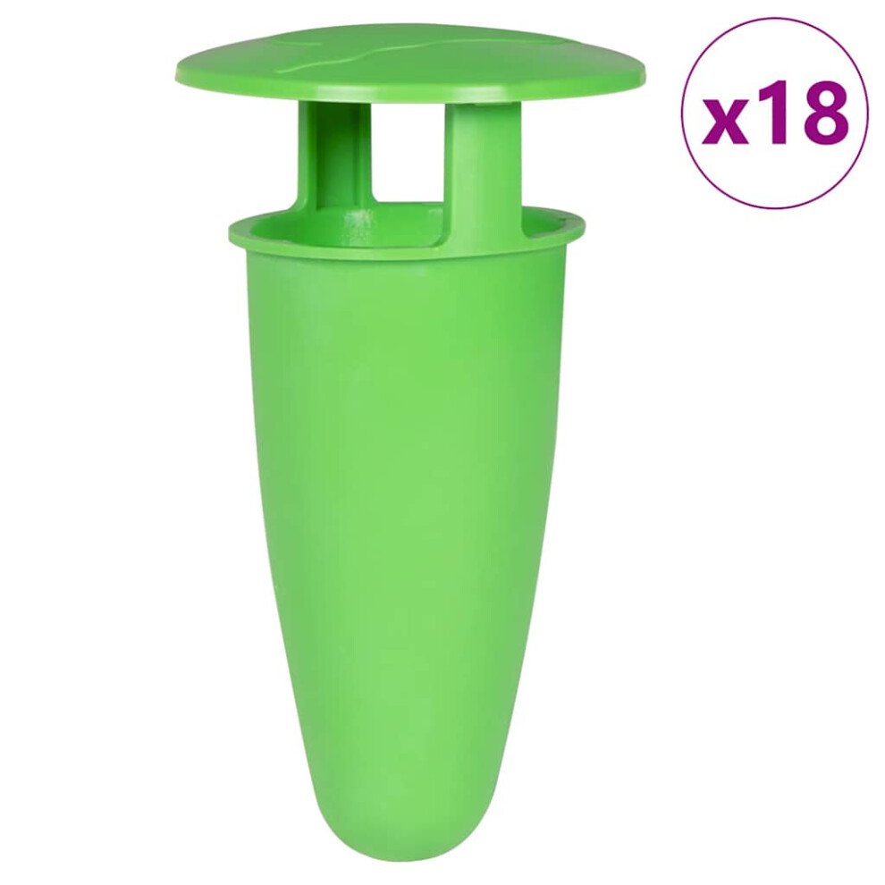 Vidaxl (18 Pcs) Slug And Snail Traps 8 Pcs Snail Trap Slug Trap Green