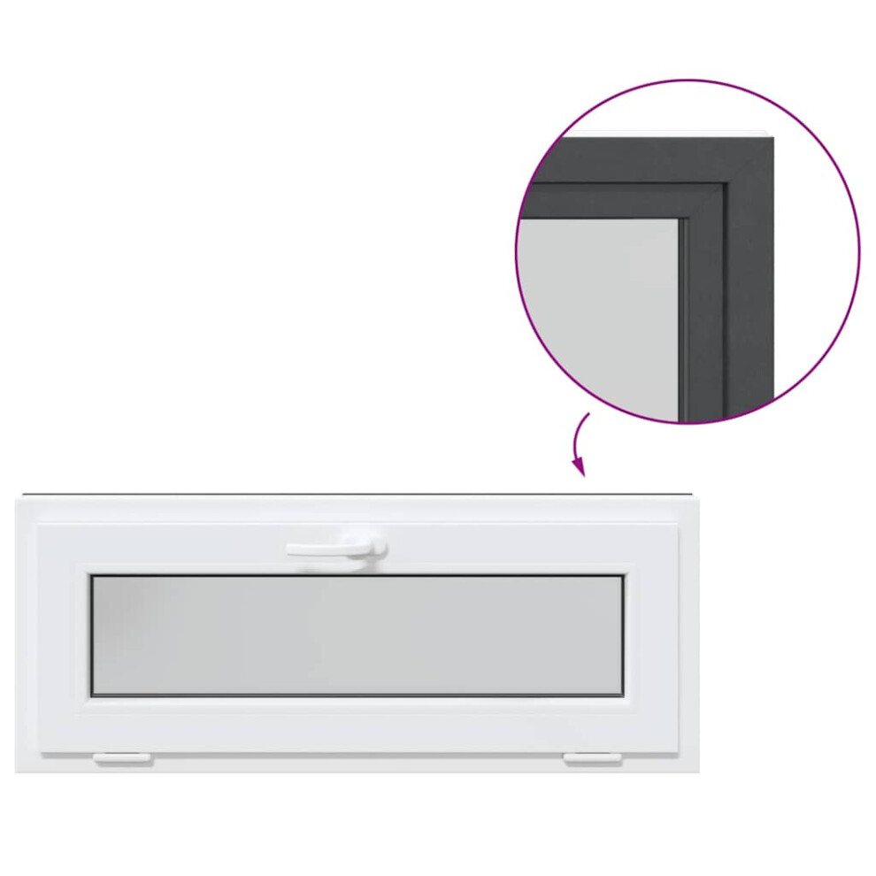 (anthracite, 110 x 40 cm) vidaXL Basement Window RISOR Tilt 3 Glazing egress window
