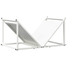(white) vidaXL Firewood Rack Black 70x43x34.5 cm Cold-rolled steel