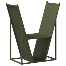 (olive green) vidaXL Firewood Rack White 69.5x35x81 cm Cold-rolled steel
