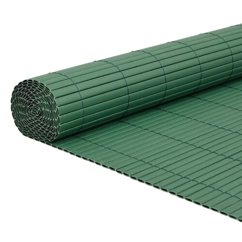 VidaXL vidaXL Gartenzaun Doppelseitig Grün 1,8x5 m PVC