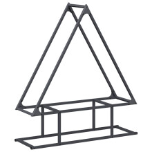 vidaXL Brennholzregal Anthrazit 80x25x90 cm Kaltgewalzter Stahl