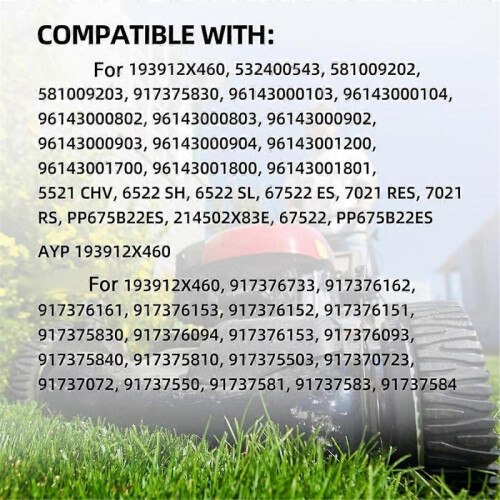 8 Inch Lawn Mower Front Wheels, Replacement 581009202, 193912X460 Wheels for AYP, 2Pack 2