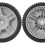 8 Inch Lawn Mower Front Wheels, Replacement 581009202, 193912X460 Wheels for AYP, 2Pack 8