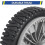 8 Inch Lawn Mower Front Wheels, Replacement 581009202, 193912X460 Wheels for AYP, 2Pack 5