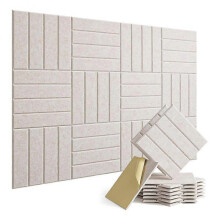 12 Pack Sound Proof Foam Panels for Walls, Self-Adhesive Acoustic Panels for Door, Ceiling, Home Of