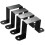 4pcs Strap Post Ties Black Deck Fence for Post U Bracket,Can Be Fence Post Brackets for Metal Posts 1