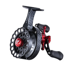 Fishing Reel Ice Fishing Trolling Fishing Reel Left Hand/Right Hand Metal HighStem Raft Reel Carbon Texture