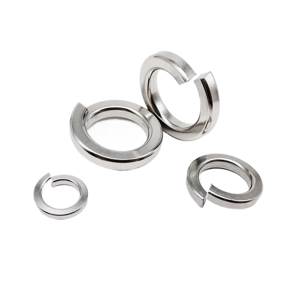 Split Lock Washer,Spring Lock Washers,1035Pcs M1.6 - M16 304 Stainless Steel Assortment Kit 940534638730